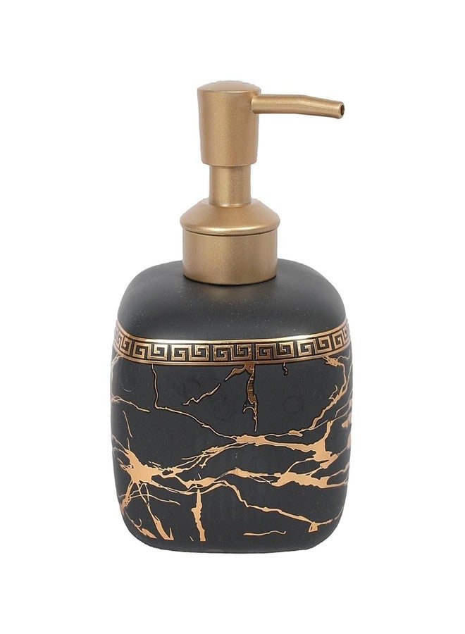 موزع صابون سائل سيراميكي عصري من سكاي ووك للحمام والمطبخ (250 مل) (أسود) SWKA-1245BLK